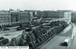 Площадь Челюскинцев до начала постройки моста Александра Невского. 1950‑е гг. 