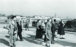 Туристы из Финляндии на площади Декабристов. 14 сентября 1955 г. 